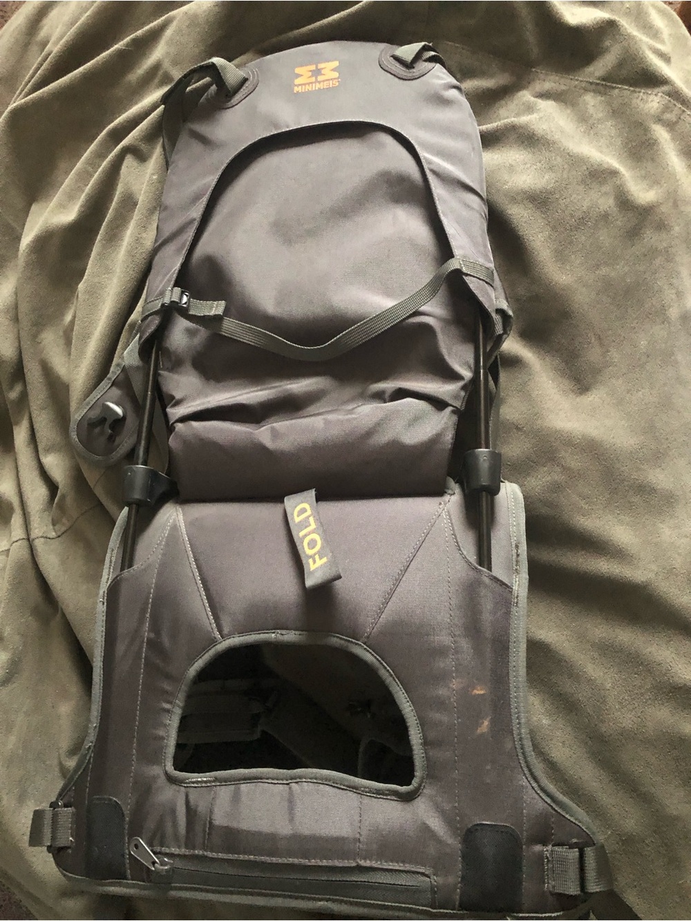 Minimeis Black Carrier Backpack - Fold